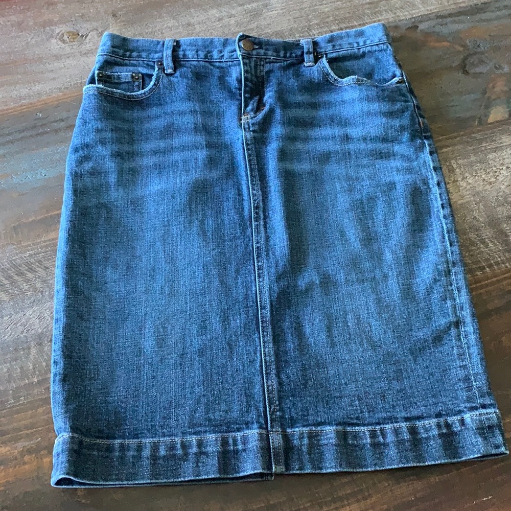 J Crew denim skirt